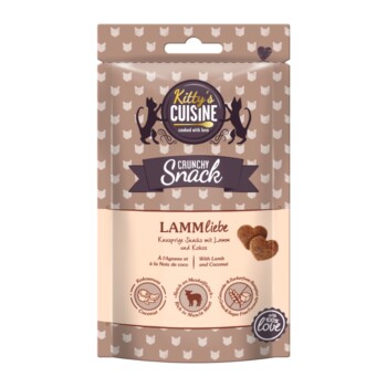 Kitty´s Cuisine Crunchy Snack with Love 50g Lamm Liebe, mit Lamm und Kokos