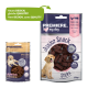 Emballage de friandises pour chiens de Premiere : "Junior Sticks" avec deux designs—à gauche "100% Huhn & Rind", à droite "94% Huhn & Rind."