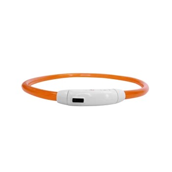 LED-Hundehalsband – Wiederaufladbar, Zuschneidbar & 3 Leuchtmodi für mehr Sicherheit orange