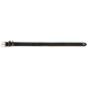 Schwarzes Leder-Haustierhalsband mit silberner Schnalle und mehreren Einstelllöchern.