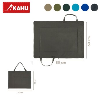 KAHU Haustiermatte in Dunkelgrau, 80x60 cm aufgeklappt, 40x30 cm gefaltet, mit Griff, in sechs Farben erhältlich.