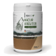 Behälter mit "Natur Kräuter Mischung" Kräutermischung für Haustiere, mit einem Wolfsgrafik, beschriftet 100% natürlich, hergestellt in Deutschland, 250g.