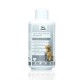Flasche "Glanz-Pflege-Shampoo" für Hunde und Katzen, mit einem Golden Retriever und einer Katze, die sanfte Reinigung und glänzende Fellvorteile hervorhebt.