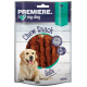 Chew Snack Rolls for dogs, featuring a golden retriever on the packaging, with visible text "PREMIERE. I ❤️ my dog" and "200g".