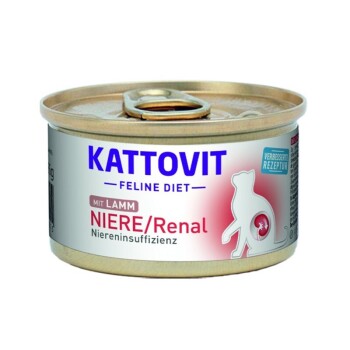 Kattovit Feline Diet Niere/Renal Schaf & Lamm 12×85 g
