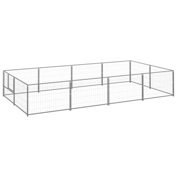 Hundezwinger Stahl silber 4 m, 2 m, 70 cm