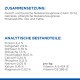 Zutaten und Nährwertinformationen für Tierfutter auf Deutsch, die Zusammensetzung, Protein, Fett, Ballaststoffe, Feuchtigkeit und Vitamine detailliert.