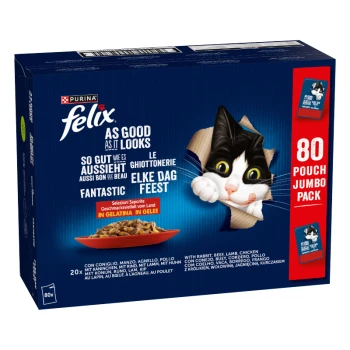 Nassfutter Katze So gut wie es aussieht Adult Jumbo Paket 80 x 85 g