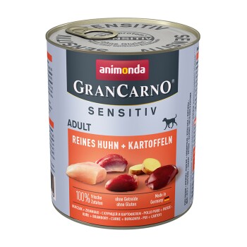 Animonda GranCarno Sensitiv Huhn & Kartoffel 24×800 g