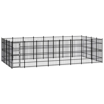 Hundezwinger Box Stahl 7,68 m, 3,84 m, 2 m