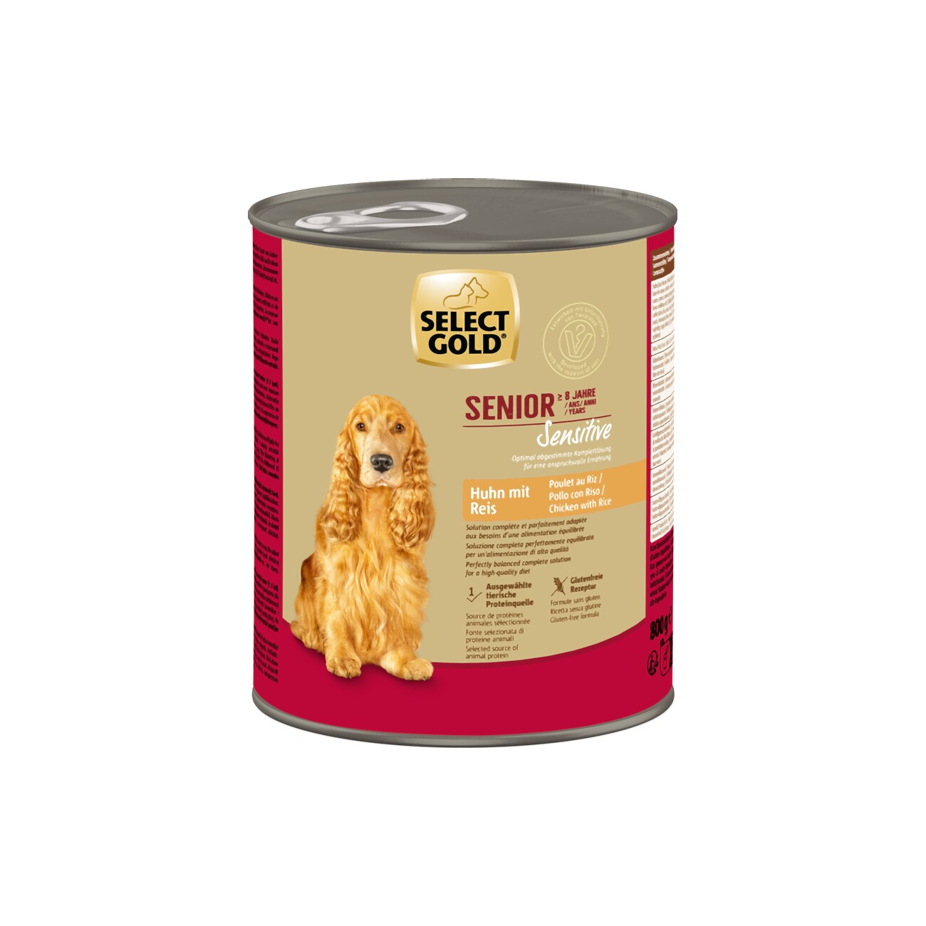 SELECT GOLD Sensitive Senior Chicken & Rice 6x800 g | MAXI ZOO