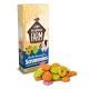 Tiny Friends Farm Gerty Guinea Pig Scrummies treats with apple, strawberry, apricot, and banana, shown with colorful treats.