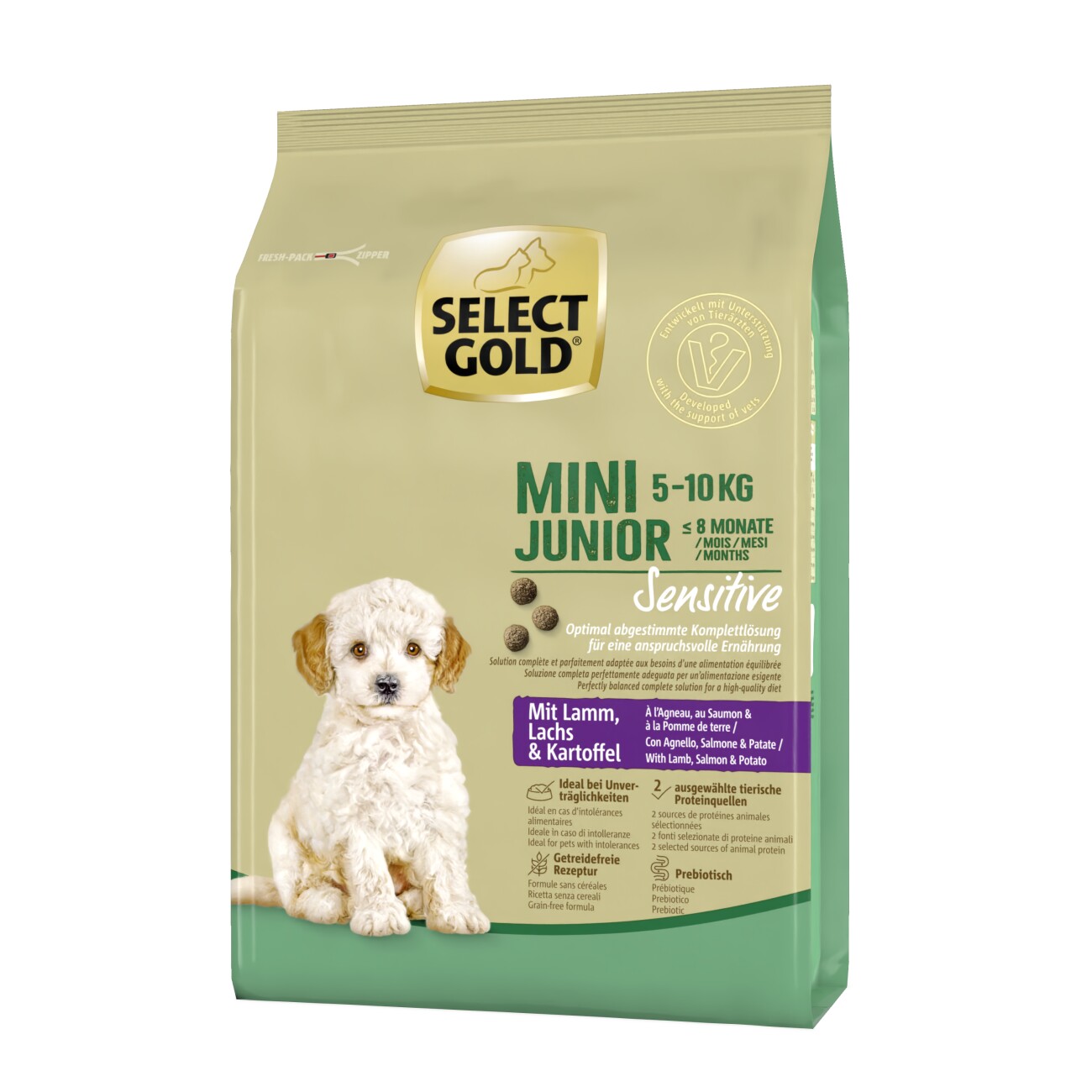 Select gold sensitive dog food hot sale