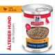 Dose Hill's Science Plan Hundefutter, Mature Adult 7+ Laibpastete mit Huhn; sichtbarer Text: ÄLTERER HUND, mit HUHN.