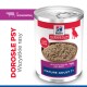Puszka karmy Hill's Science Plan Mature Adult 7+, pate; etykieta 'Healthy Recipe with Beef' i miska z pâté