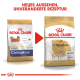 Bild von zwei Tüten Royal Canin Chihuahua Hundefutter, das ein neues Design und unveränderte Rezeptur zeigt, mit dem Text 'NEUES AUSSEHEN, UNVERÄNDERTE REZEPTUR.'