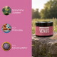 Eine Packung "Venus Balance Pulver" Haustierergänzung auf Gras, mit dem Text: "100% Natürlich," "Mit Präbiotika," und "Mit Mönchspfeffer."