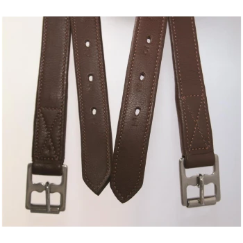 Brauner Leder-Hundehalsband mit silbernen Schnallen und mehreren Einstelllöchern für die Größe.