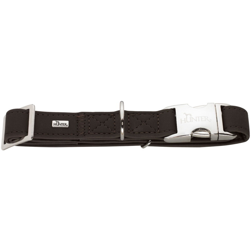 Hunter Hundehalsung softie alu strong braun M