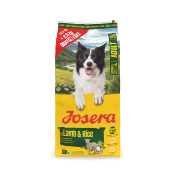 JosiCat Sterilised Classic Katzenfutterbeutel für erwachsene Katzen, 18 kg, mit grauem Katzenbild und Text „15 kg + 3 kg gratis | Gratis“.