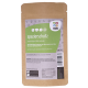 Supplementkapseln für kleine Hunde und Katzen, beschriftet mit "spazierschutz", mit Zutaten wie Birkenblättern, Zitrusschalen und Vitamin B1.