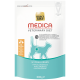 Select Gold Medica Veterinary Diet Katzenfutterbeutel, türkisfarbene Katzensilhouette, Aufschrift 'Hypoallergen', mit Geflügel, 300 g.