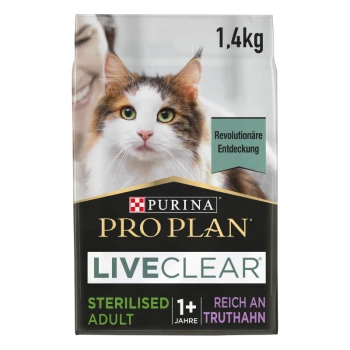 Liveclear Sterilised Adult Indyk 1,4 kg