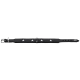 Schwarzes Leder-Haustierhalsband mit drei silbernen Sternelementen und einer Metallschnalle.