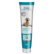 Dental gel for dogs in a 125 ml tube, featuring a golden retriever on the label, with "Microsilver Dental Gel" and "Mint Oil" highlighted.