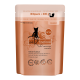 300g Catz Finefood "N° 25" Verpackung mit Huhn und Thunfisch, mit einer Katzensilhouette und floralem Design. Getreidefrei, ohne Zuckerzusatz.