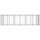 Outdoor Hundezwinger aus verzinktem Stahl 3,3 m, 6,6 m, 1,8 m