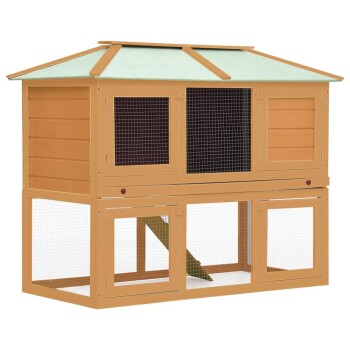 Holz Kaninchenstall helles Holz