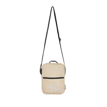 Wandertasche Upcycling-Stoff beige