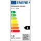 EHEIM powerLED+ energie label voor verse planten, met een beoordeling van F, met energieverbruik van 10 kWh/1000h en een QR-code.