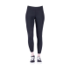 Schwarze Sportleggings, die auf einer Schaufensterpuppe präsentiert werden, kombiniert mit schwarzen Sneakers, mit einem eleganten Design und subtilen Texturdetails.