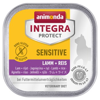 Animonda Integra Protect Sensitive 16x100g Lamm & Reis