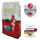 Kenkou Koi-Futterbeutel mit einem roten und weißen Koi-Design, beschriftet mit 'Nr.1 HEALTH sinkend', mit 'HIGH-QUALITY' und 'MADE IN GERMANY'-Abzeichen.