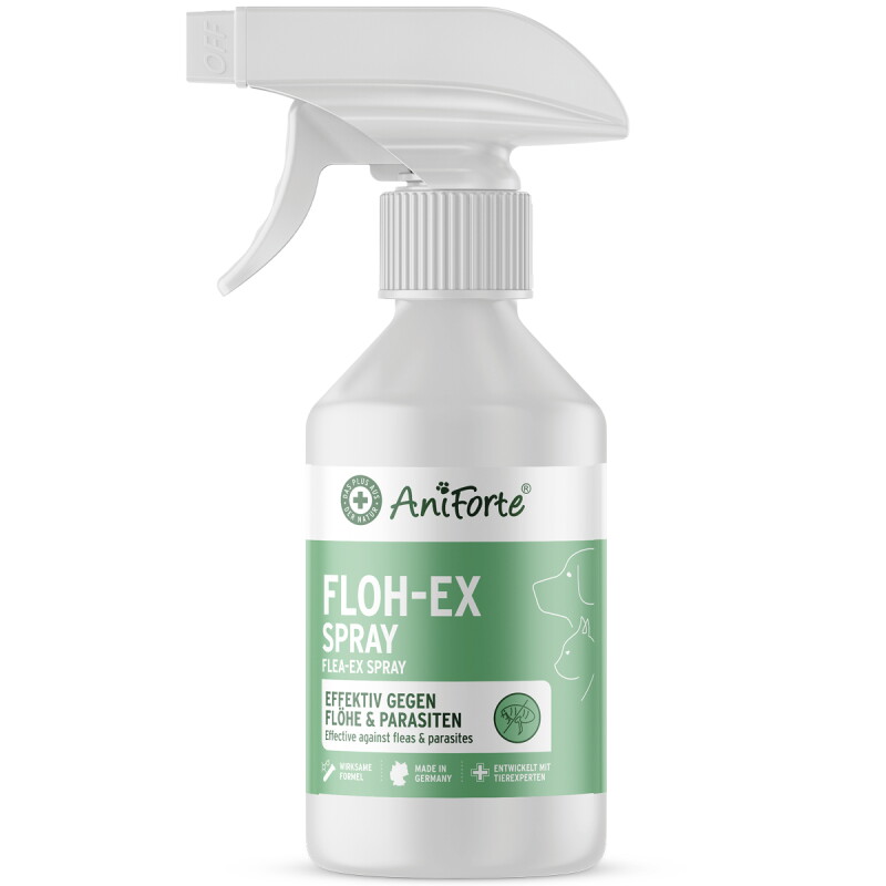 AniForte Floh-EX Spray 250 ml – Anti Flohspray für Hunde & Katzen