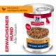 Dose Hill's Science Plan herzhafter Ragout-Hundefutter, Kennzeichnung 'MATURE ADULT 7+' und sichtbarer deutscher Text 'ERWACHSENER HUND'.