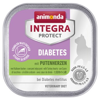 Animonda Integra Protect Diabetes 16x100g Putenherzen