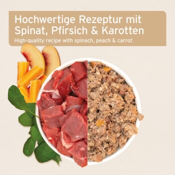 Nassfutter WildBuffalo Büffel mit Spinat (6 x 400g) 800 g