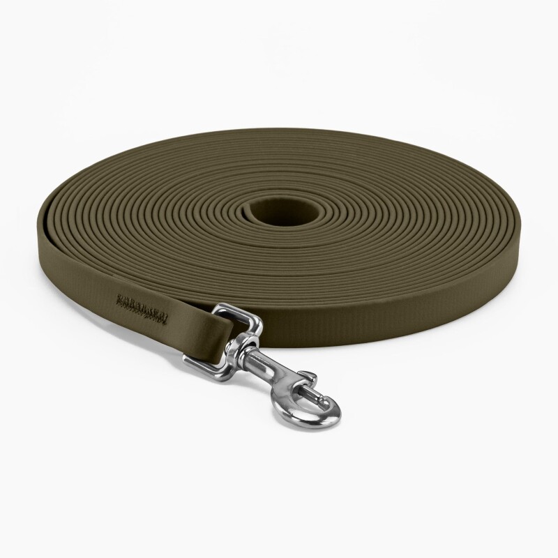 THE DOG IDEA Biothane Schleppleine Khaki 5 m
