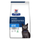 Die Hill's Prescription Diet d/d Futterempfindlichkeiten Katzenfutter-Tüte mit einer schwarzen Katze mit einem blauen Halsband, beschriftet mit 'Vom Tierarzt empfohlen.'