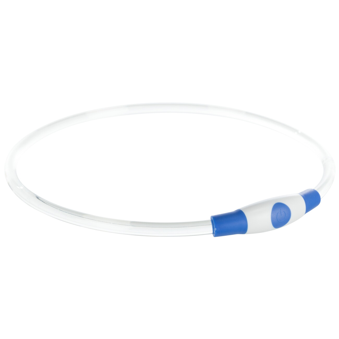 Trixie Flash Leuchtring USB, Kunststoff blau L-XL - Image 1