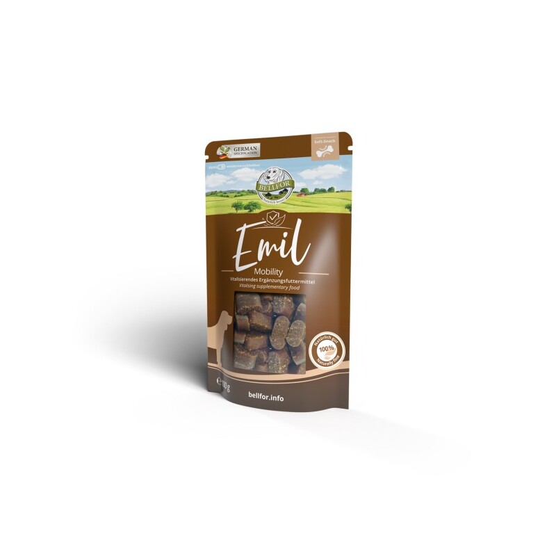 Bellfor Emil Mobility Soft-Snacks mit Lachs für aktive Hunde - 100 g
