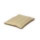 Beige Haustierbett mit gepolstertem Design und weicher, gepolsterter Oberfläche, geeignet für Hunde oder Katzen.
