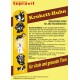Supravit Haustierergänzungs-Verpackung mit deutschem Text „Für vitale und gesunde Tiere“, zeigt eine Person, die mit einem Hund spazieren geht, und einen Hund neben einem Napf.