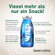 Blaue SmoothieDog Wild Flasche mit Winterdesign, Snack für Hunde, natürliche Zutaten, zuckerfrei, verbessert die Hydration, geeignet für alle Altersgruppen und Rassen.