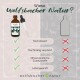 Flasche mit dem Etikett "Haut & Fell Tropfen" von Wolfsbacher Natur, zeigt Vorteile mit Häkchen und Nachteile mit roten Kreuzen.