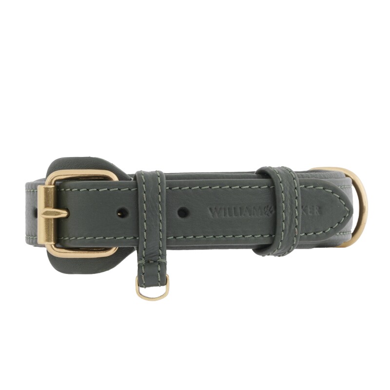William Walker Hundehalsband Plain Dark Moss XXS